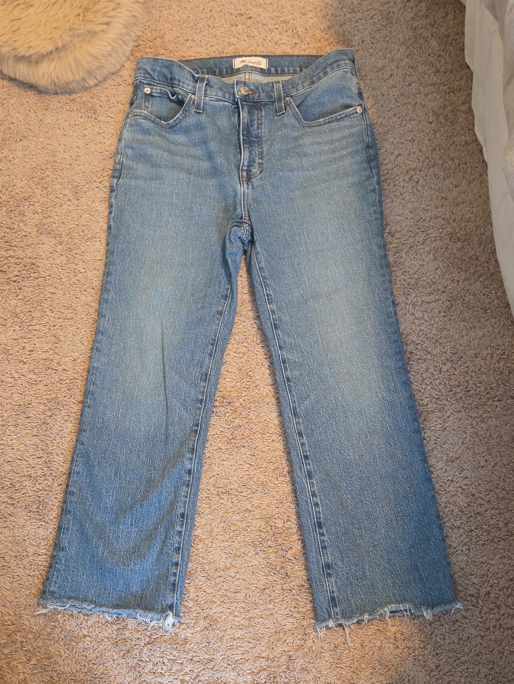 Madewell Cali Demi-Boot Jeans with Raw Hem